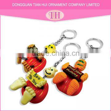 Best Fashion Design Hot Sale Personalized Handmade Resin Keychain Metal Ring photo-6