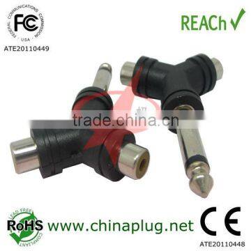 Mono connector 6.35 to rca male female electrical plugs