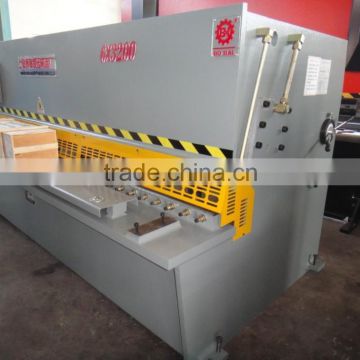 QC12K 6 x 2500mm NC plate shearing machine,hydraulic steel cutter