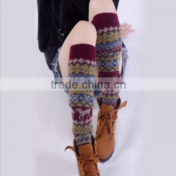 Christmas Gifts Womens Thigh High Socks Knit Socks Boot Socks Knee Socks ,Big Red Snow Socks Deer.