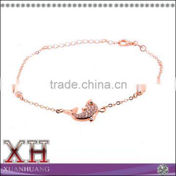 Pretty Design 925 Sterling Silver Wholesale Fish Bracelet Jewelry