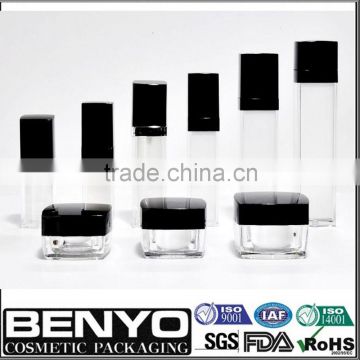 Luxury high-end square acrylic jar and bottle