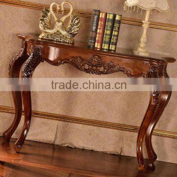 2016 French style solid wooden carving bedroom dressing table