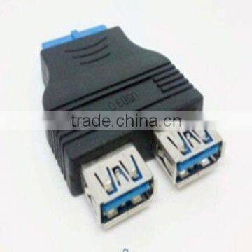 2 Usb 3.0 sockets to 20pin adapter