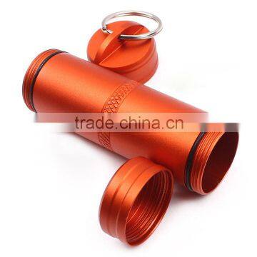 FDA Standard Custom Logo Metal Mini Pill Holder Keyring photo-5