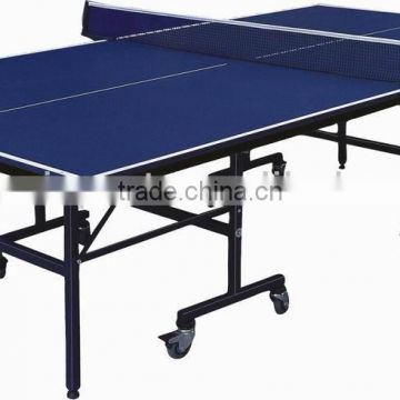 Indoor Rollaway Blue Table Tennis Table with Net