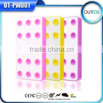 2015 new design silicone sucker mobile power bank 4000mAh