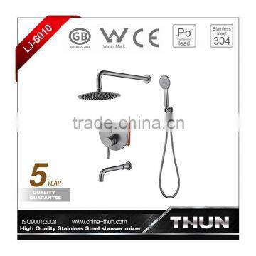 Contemporary 304 tainless steel shower enclosure rain shower mixer