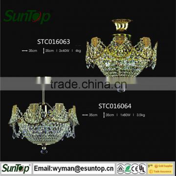 2016 european k9 crystal chandelier with Energy Saving