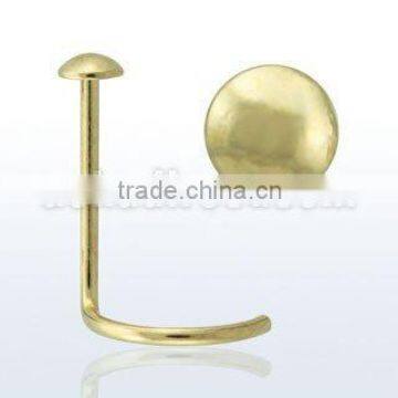 14kt gold nose jewellery