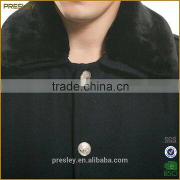 Custom Warm High-end Hotel Winter Security Guard Uniform Etiquette Reception Overcoat photo-4