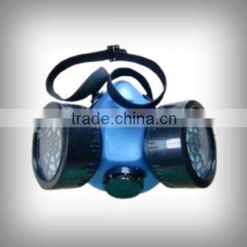 2016 best selling gas mask TPR rubber face gas mask of double-cartridge design ,similar as 3M gas mask