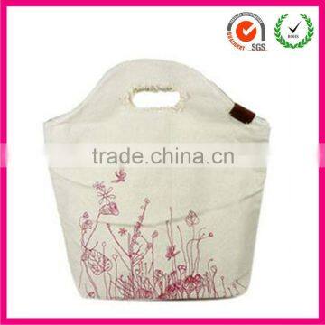 Ultra-soft heat transfer cotton lunch bag tote