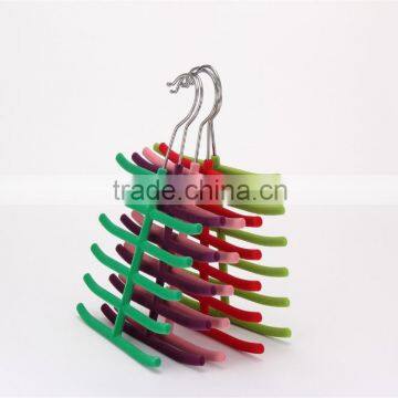 Velvet Tie Hanger Simple Slim-Line Tie Organizer Flocked Hanger in 5 Style photo-2