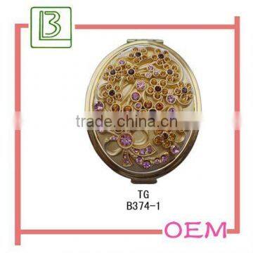Fashion cosmetic mirror tray