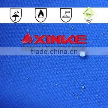 Water resistant polyester fabric