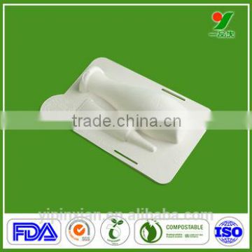 Water-Proof 100% disposable pulp cosmetic packaging tray