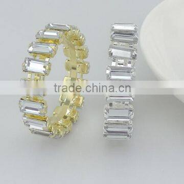 Wholesale Square Shape Acrylic Stones Crystal Wedding Napkin Ring photo-2