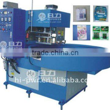 automatic turntable HF plastic welding equipment for PVC,PET,APET,PETG