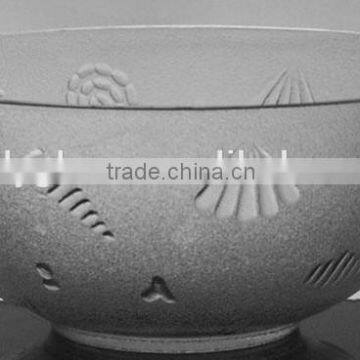 hot sale vagetable frosted glass bowl