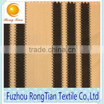 High Quality Polyester Black and Yellow Two Colored Stripe Fabric photo-2