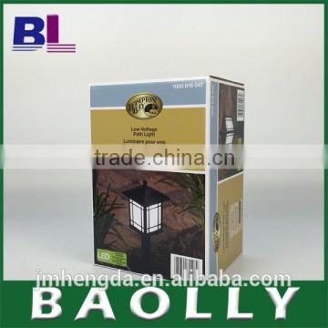 Top quality folding paper packaging box with clear window