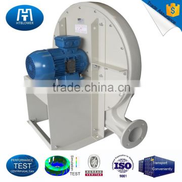 High pressure centrifugal fan with standard motor