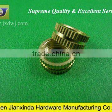 knurled precision metal machining parts(nut)