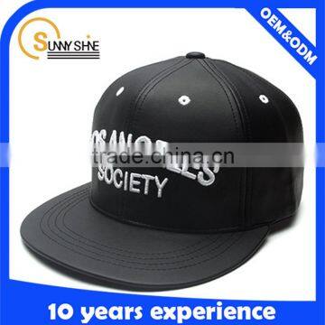 2015custom Leather Snapback Cap wholesale design your own snapback hats