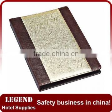 Amenities hotel 3-ring leather portfolio binder