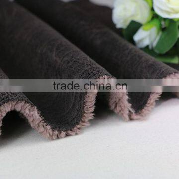 Wholesale hot stamping embossed suede fabric polyester fur fabric fur fabric