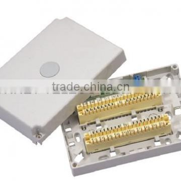 20 pair distribution box with module and grounding device