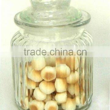 TW697 clear glass candy jar