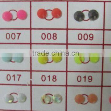 colorful diamond cut resin stones hot fix transfer iron on clothe