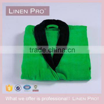 LinenPro Green Cotton Hotel Beach Robe Terry Towelling SPA Robe