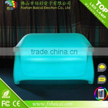 Waterproof Comfortable led sofa/ led furniture for hotel,coffee shop