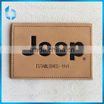 Factory directly supply leather waist label tag for outdoor sports pants