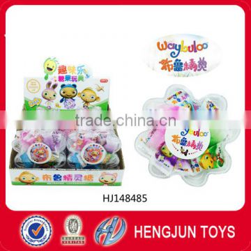 2016 new arrival China toy candy with best prise plastic Waybuloo Crunchy fruit (clover) candy toy for kids 12pcs