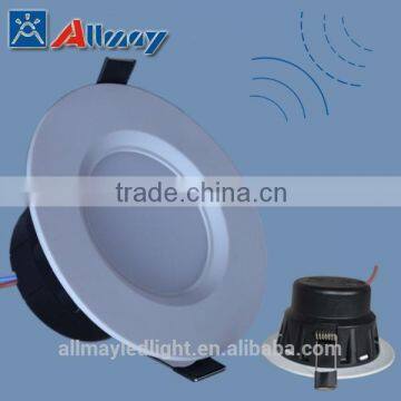 China supplier indoor motion sensor led downlight high lumen high power led downlight with sensor with CE ROHS led downlight