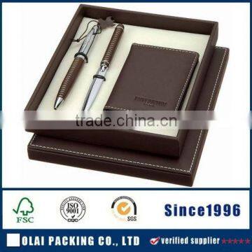 packaging brown box for pencil with square shape