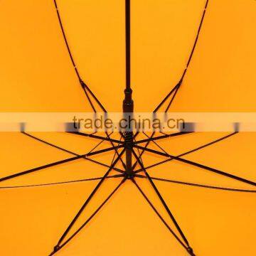 China Wholesale Cheap Windproof Promotional Automatic Yellow Non-drip Umbrella photo-2