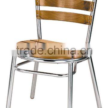 Trade assurance aluminum chair cover with wood slats