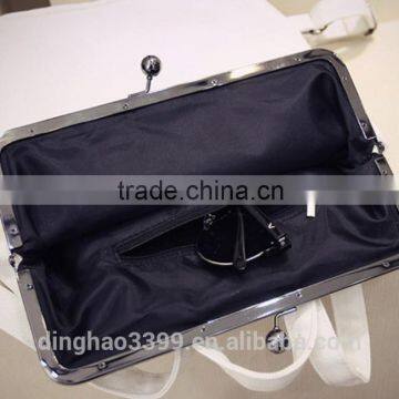 2016 New Design Backpack Fashion Lady's Tote Bag Canvas Backpack With Kiss Buckle photo-5