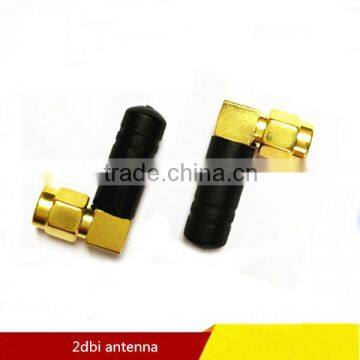 Factory Price 2dbi gain wireless gsm mini dual band antenna with Right Angle sma                        
                                                                                Supplier's Choice