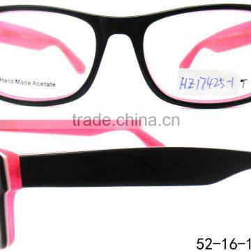 Top Design Acetate Eyeglasses Optical Frame With Wooden Temples Factory Outlet acetate optical frames