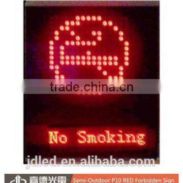 JD Semi-Outdoor/Outdoor P10 RED Led Billboard Display