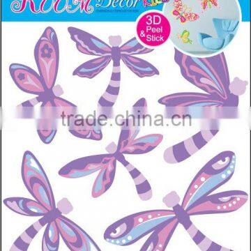 Laster 3D STICKER dragonfly pattern