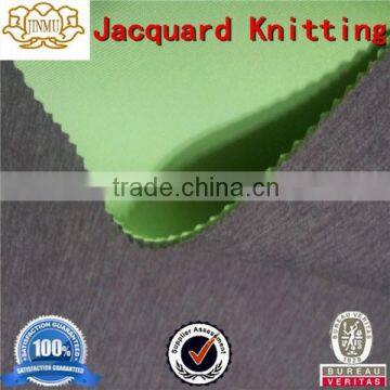 Polyester Rayon Spandex Brown Green Scuba Fabric/Knitted Air Layer Fabric