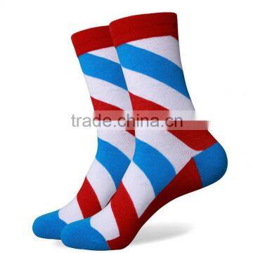 2016 New Custom Design Colorful Stripe Combed Cotton Socks                        
                                                Quality Choice