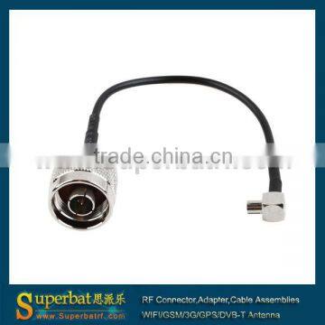 Coaxial Pigtail Cable N Male to TS-9 Male Right Angle